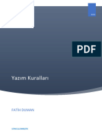 Yazim Kurallari Guncel