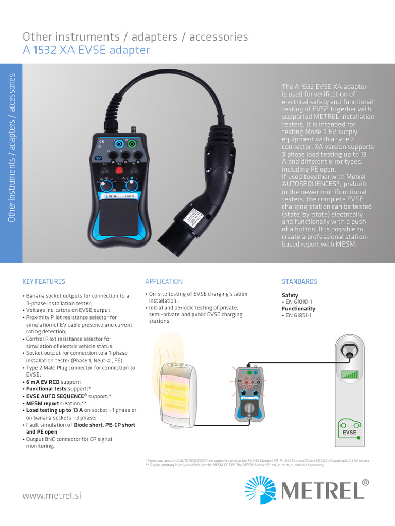 Single 2020 A 1532 XA EVSE Adapter ANG PDF Electrical Connector