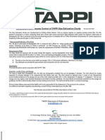 TAPPI - Manufacture and Process Control of TAPPI Size Estimation Charts