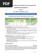 Sem 4 Mathematics Syllabi UGCF 2022