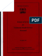 Scheme of Service For Community Health Personnel November 2013