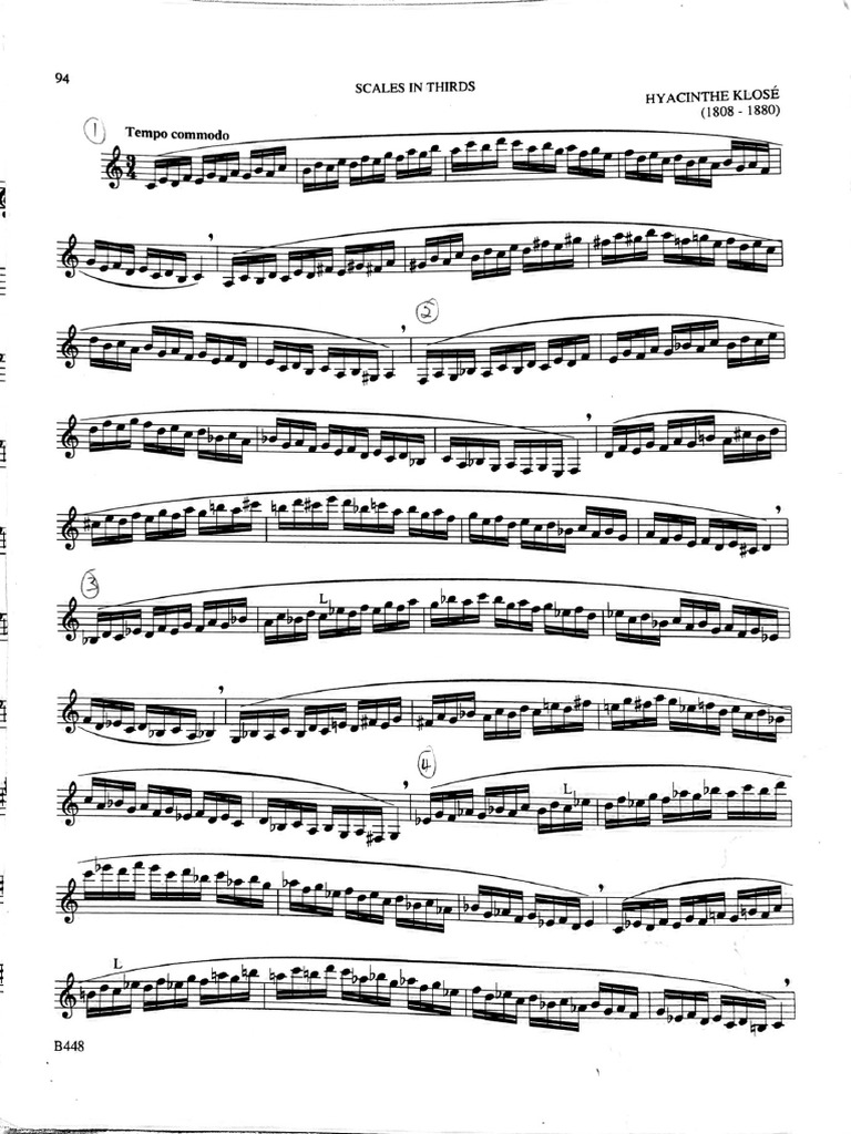 Scales in thirds PDF