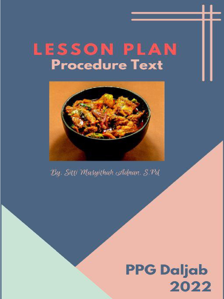 Lesson Plan Procedure Text | PDF