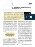 Organometal Perovskite Light Absorbers Toward A 20% Efficiency Low-Cost Solid-State Mesoscopic Solar Cell (Article)