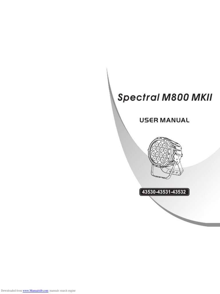 Spectral m800 Mkii | PDF | Electrical Engineering | Equipment