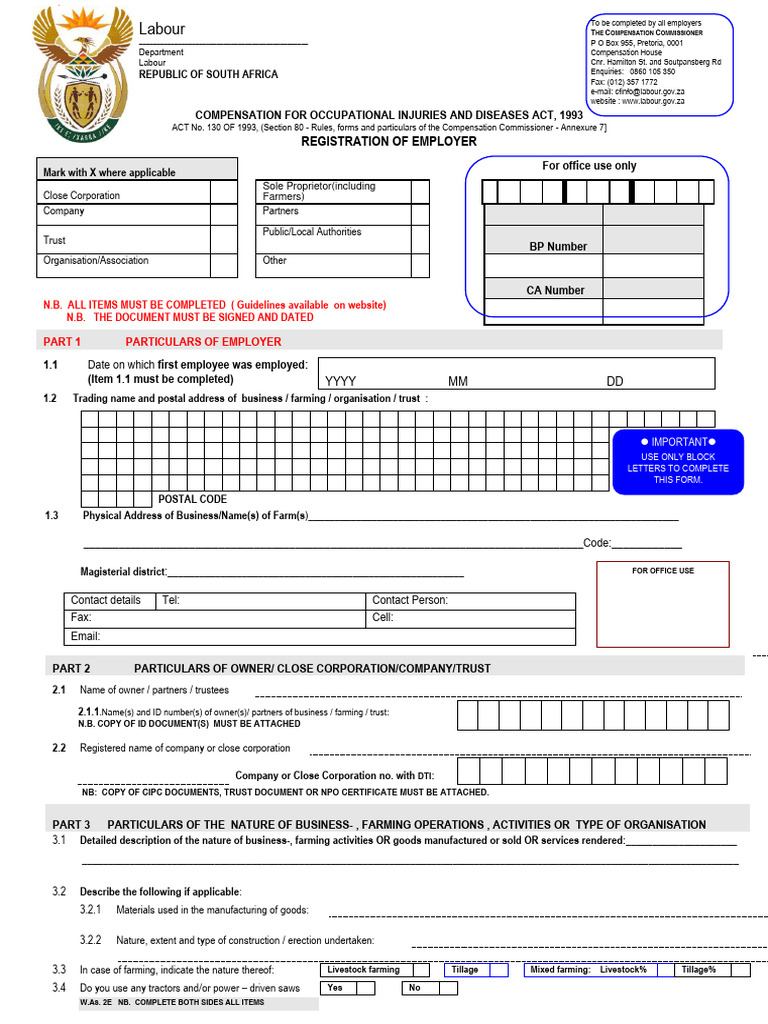 Employer Registration for Compensation Act | PDF | Employment | Banks