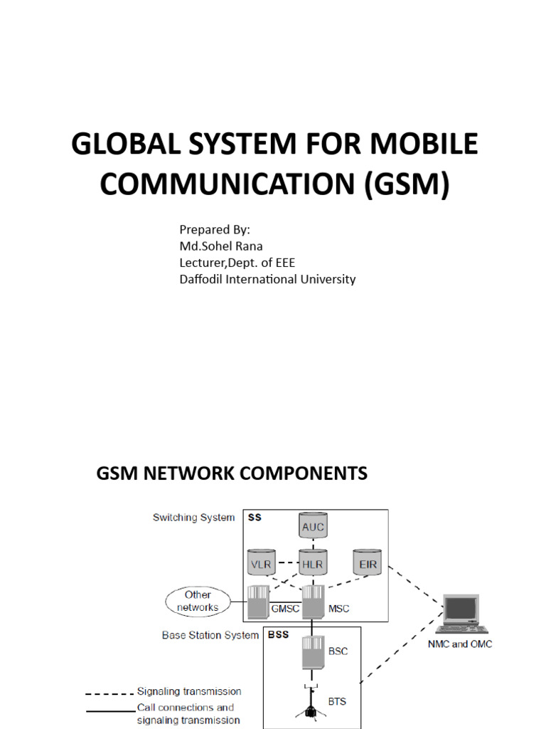 GSM System | PDF | Mobile Telecommunications | Telecommunications ...