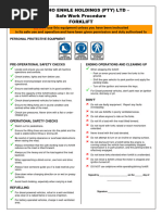 Forklift Procedures