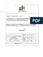 Mos - Method Statement For Welding Works For Calorifier