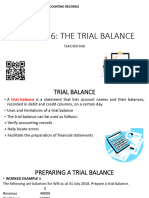 Chapter 6 The Trial Balance