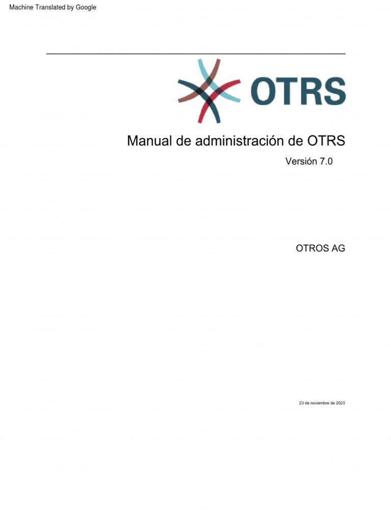 Otrs Admin Manual 7.0 Es | PDF