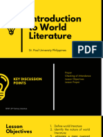 21st Lit-1-Introduction To Literature