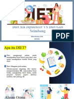 Diet Influencer Vs Diet Gizi Seimbang