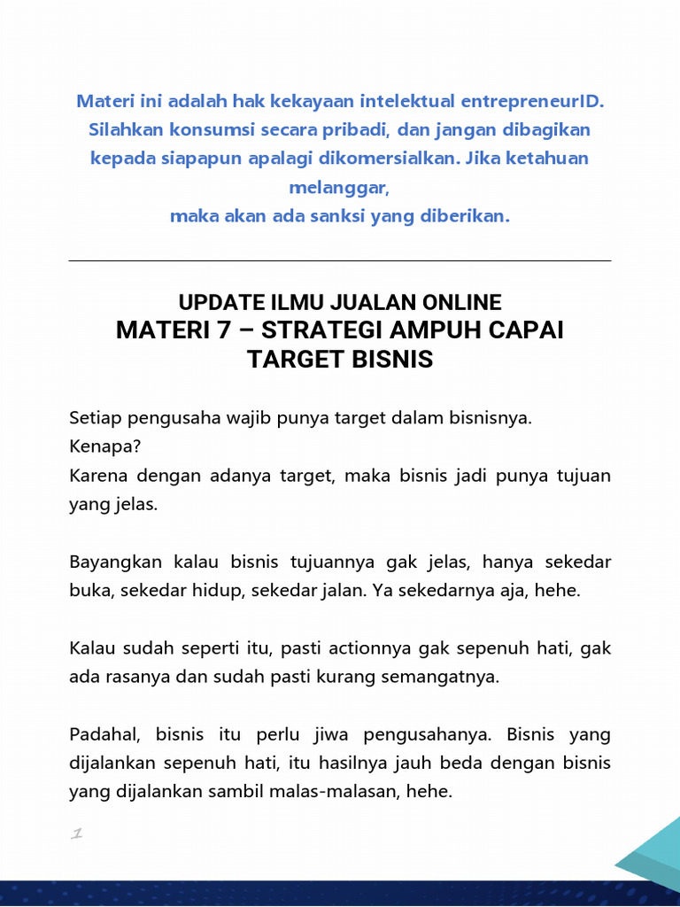 Strategi OKSD untuk Capai Target Bisnis | PDF | Bisnis