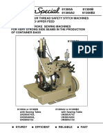 Two Needle Four Thread Safety Stitch Machines With Lower and Upper Feed