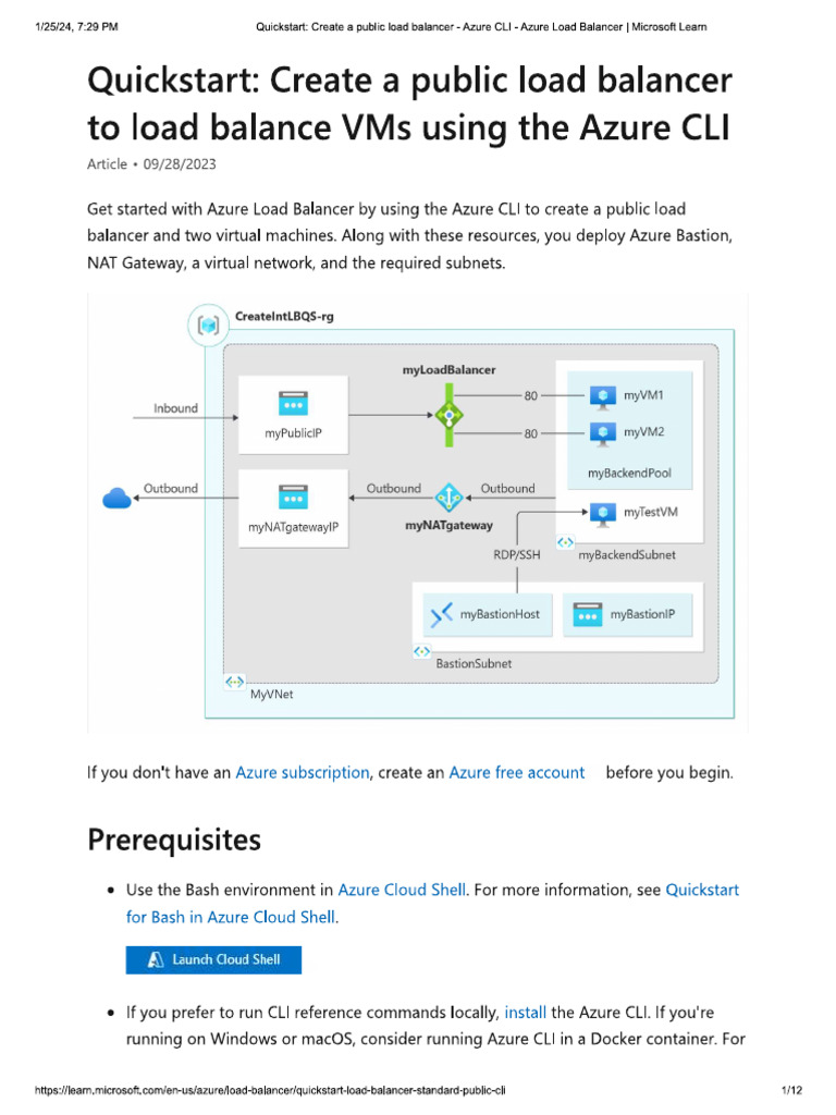 Create A Public Load Via Cli | PDF