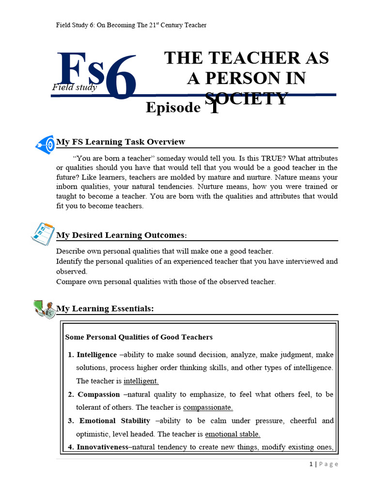 Field Study | PDF | Self-Improvement