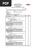 Scoresheet MT 1