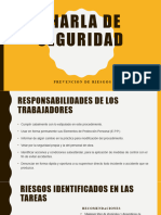 Charla de Seguridad Riesgos de La Planta