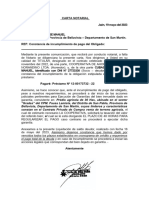 CARTA NOTARIAL Modelo