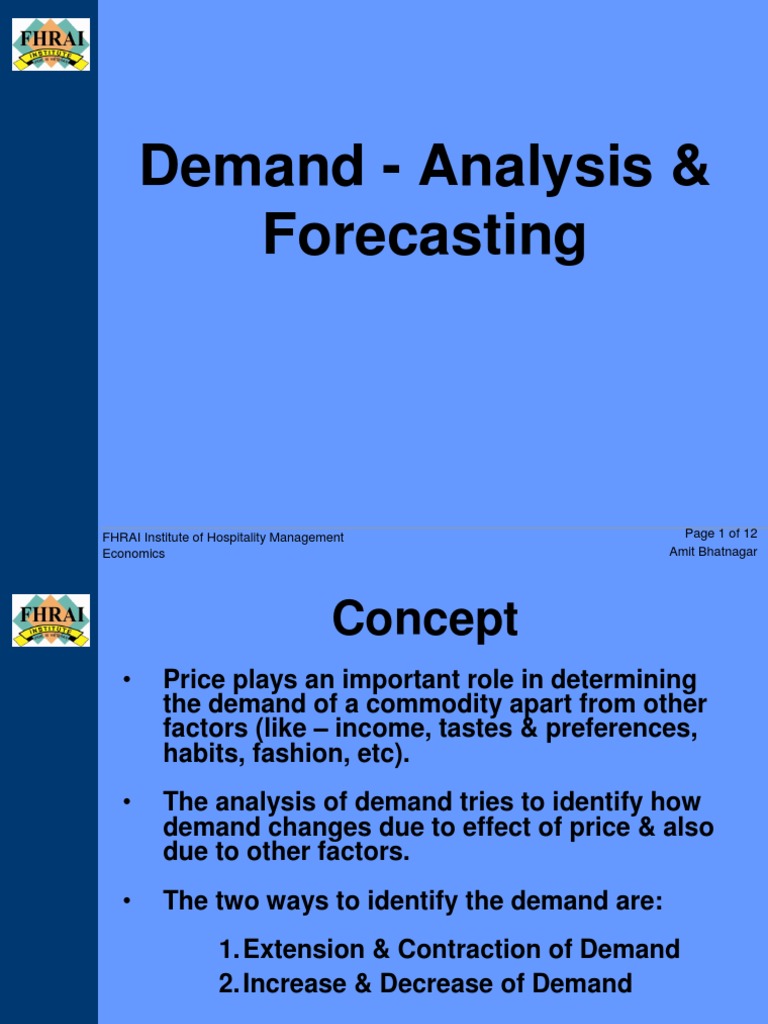 4 Demand - Analysis & Forecasting | PDF | Demand | Forecasting