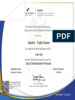 Certificado de Aprobacin