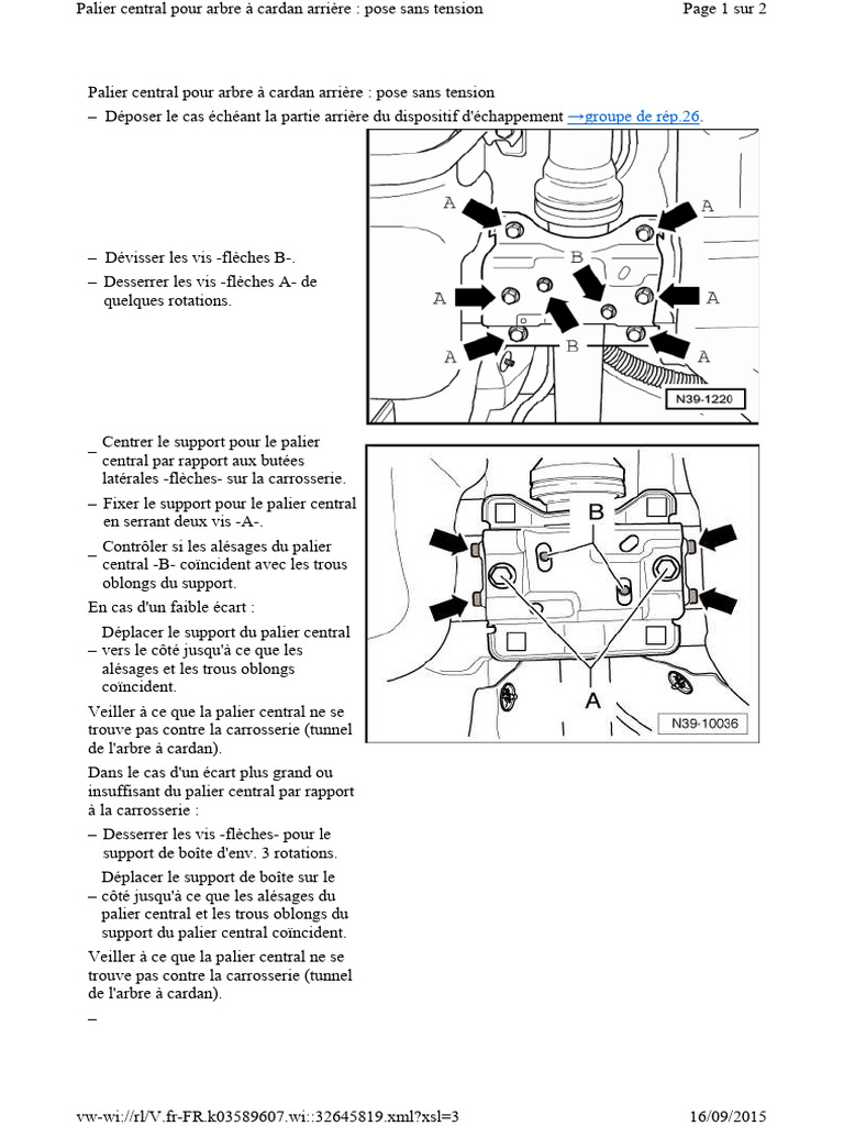 Réglage Alignement Arbre de Transmission | PDF