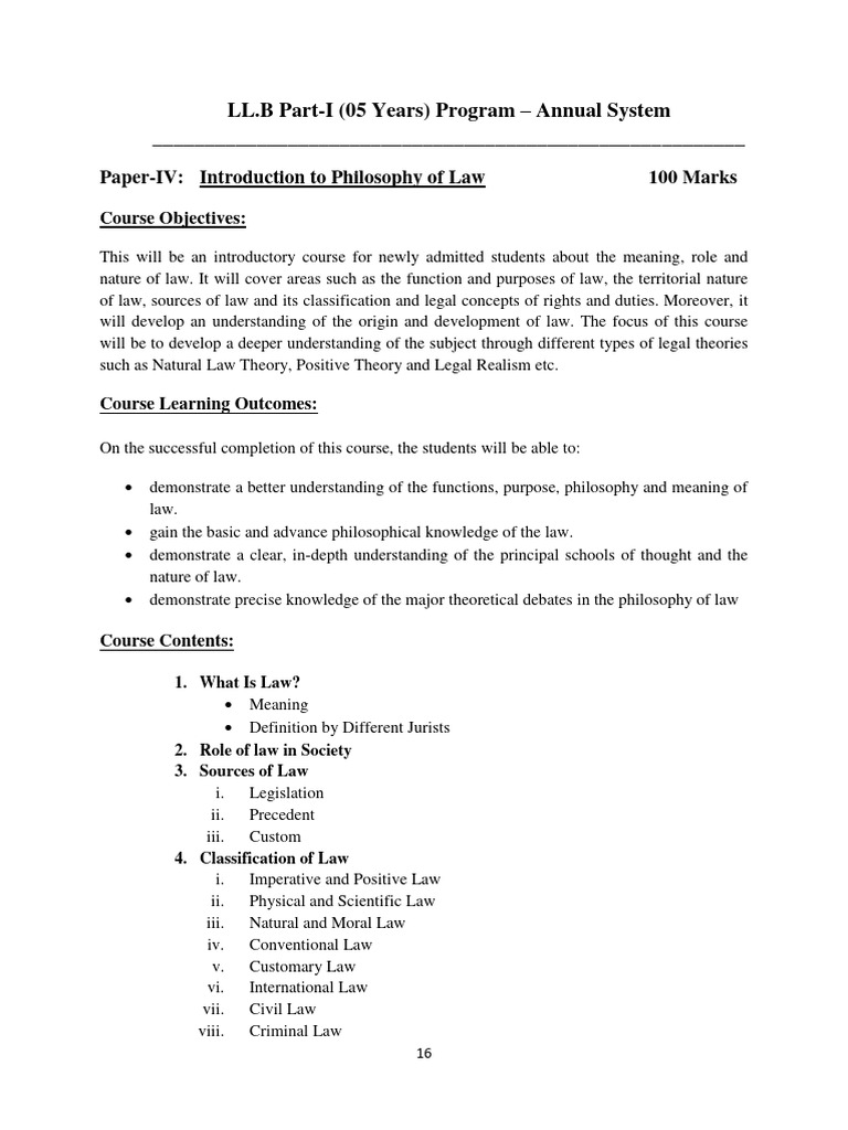 Intro to Philosophy of Law | PDF | Jurisprudence | Theory