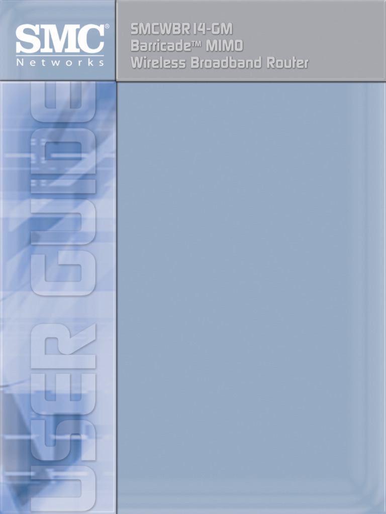 SMC-router-MN SMCWBR14 GM | PDF | Ip Address | Wireless Lan