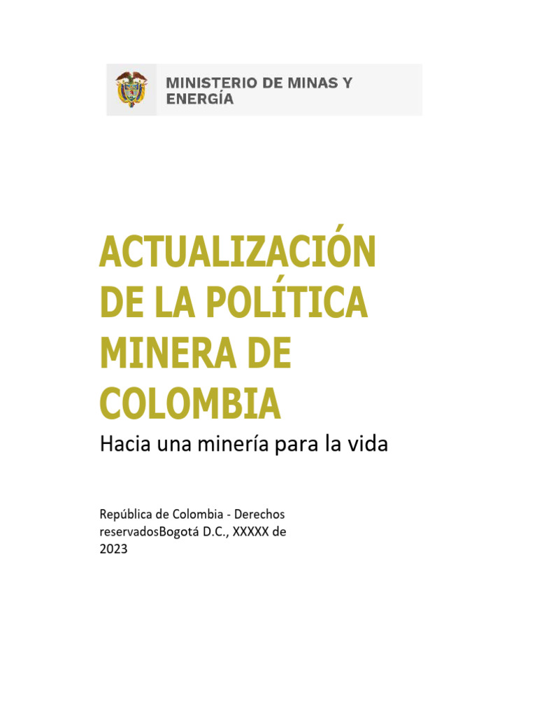 actualizaci-n-pol-tica-minera-2023-pdf-miner-a-colombia
