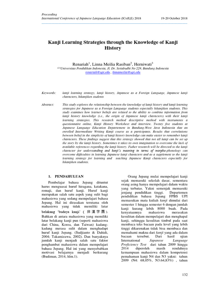 Kanji Learning Strategies and History | PDF | Japanese Language ...