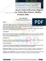 Nagar Chaurasi :unity in Diversity, Rajgarh City, Sardarpur Tehsil, Dhar District, Madhya Pradesh, India