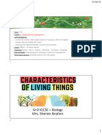 Characteristics of Living Organisms-Part.2