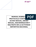 Protocolo Contra El Acoso Sexual Abuso Sexual Discriminacion y Maltrato en La Actividad Deportiva Nacional 2020