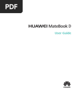 HUAWEI MateBook D User Guide - (PL-W09&W19&W29,01, En-Us)