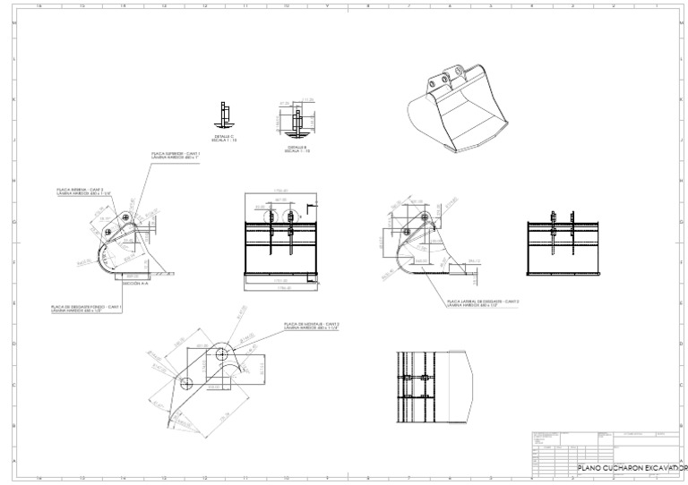 CUCHARON PARA EXCAVADORA CAT 320