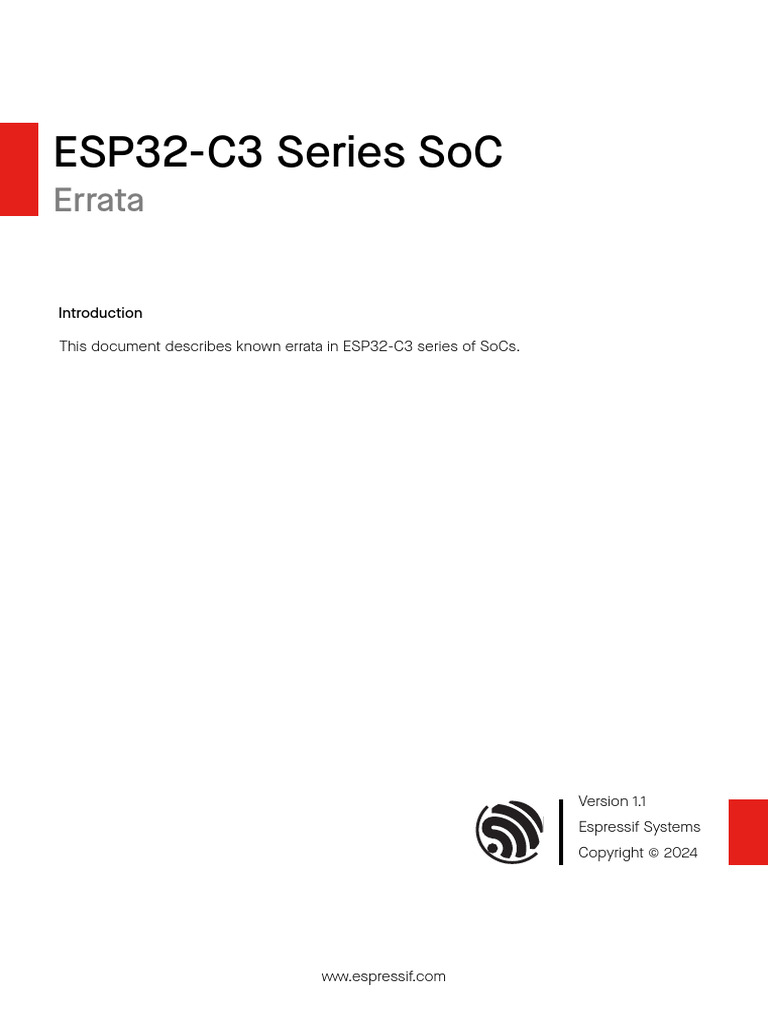 Esp32 c3 errata en pdf documentation analog to digital converter
