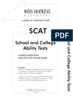 Intermediate Sample Test English 1