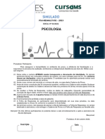 Caderno de Prova Psicologia