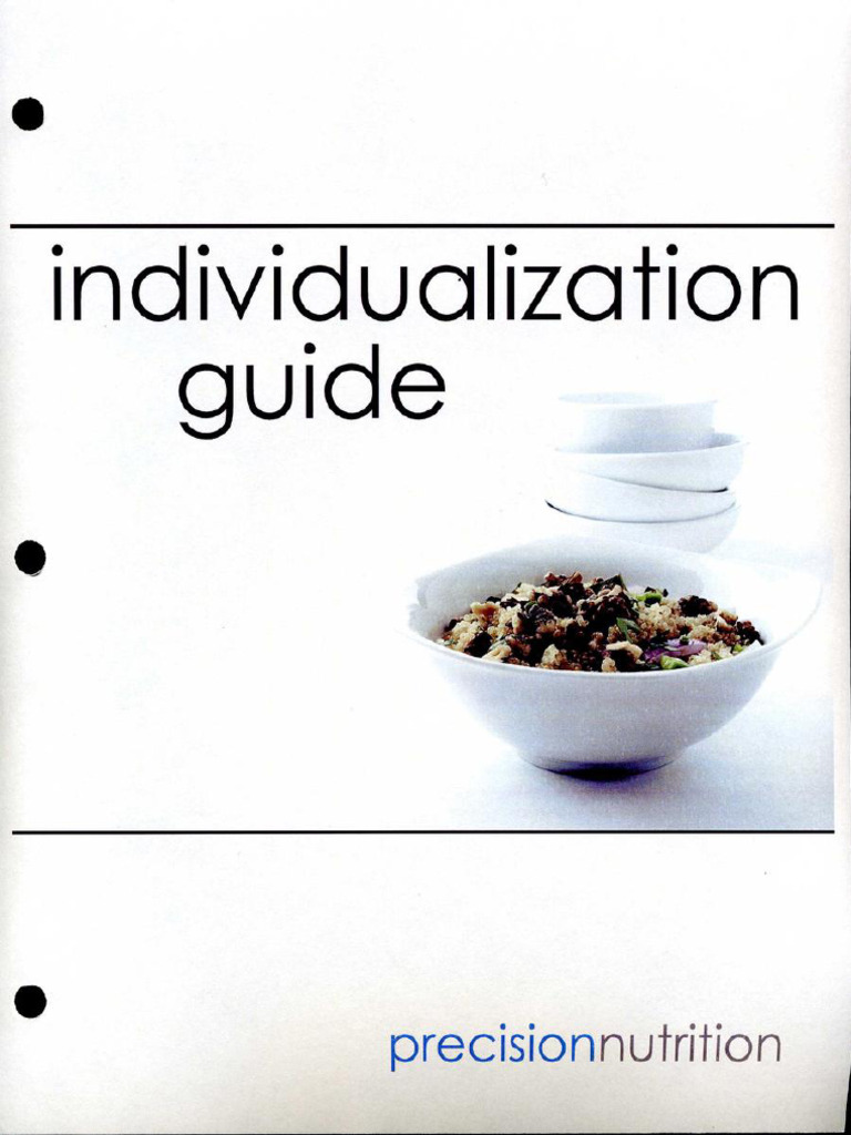 Individualization Guide Nutrition | PDF | Nutrition | Diet & Nutrition