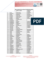 List of Qualified Students - Claimants - Beneficiaries