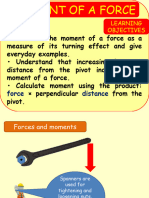 Turning Effect of A Force (Moment) Yr 9