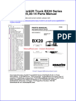 Komatsu Forklift Truck Bx20 Series Fgfd202530 14 Parts Manual