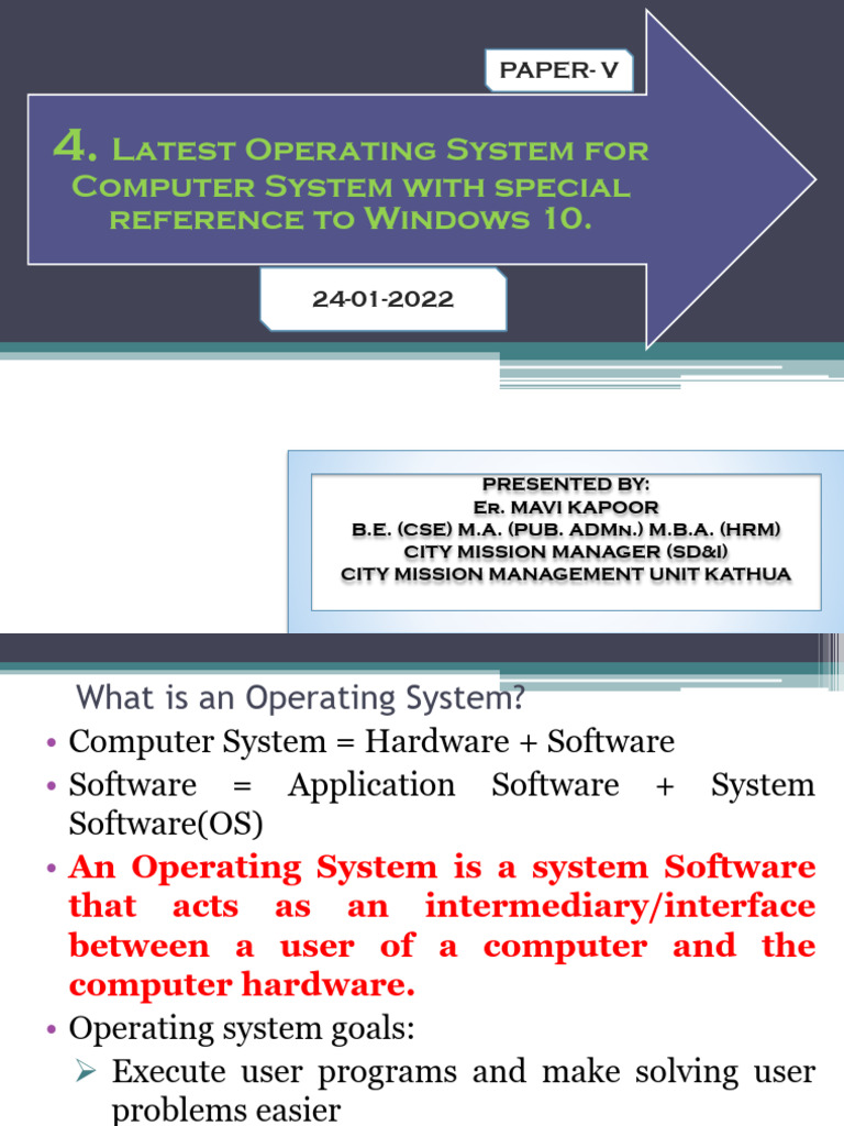 4. Latest Operating System | PDF | Operating System | Microsoft Windows