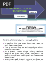 Introduction To Hardware