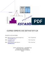 Curso breve de estadística en