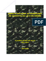 Direito Aplicado Às Operações de Garantia Da Lei e Da Ordem 2018