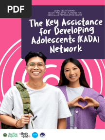 (DOH HPB) PA6 Playbook 2021 - Key Assistance For Developing Adolescents (KADA) Network