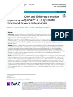 TEAS, DHEA, CoQ10, and GH For Poor Ovarian Response Undergoing IVF-ET: A Systematic Review and Network Meta-Analysis