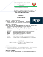 Reglamento Interno Del Consejo Consultivo de Ninas